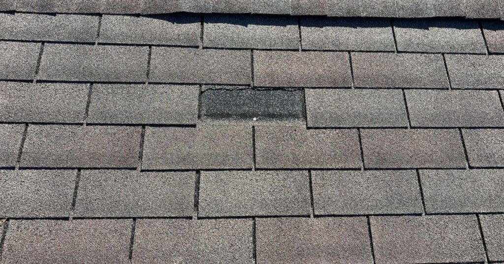 Early Signs of Shingle Damage - Missing Shingles